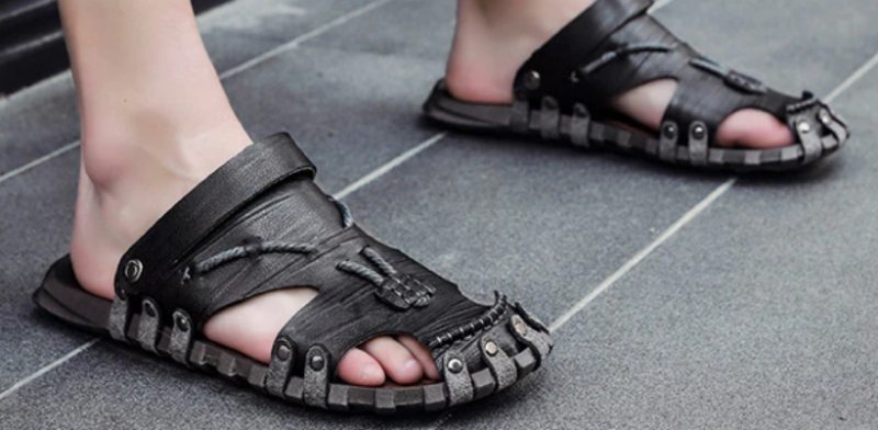 Shearer Flad Sandal Til Mænd - Sort