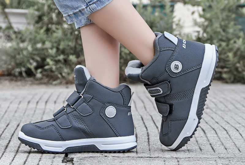 Sheeran Unisex Varme Sneaker Til Børn - Grå
