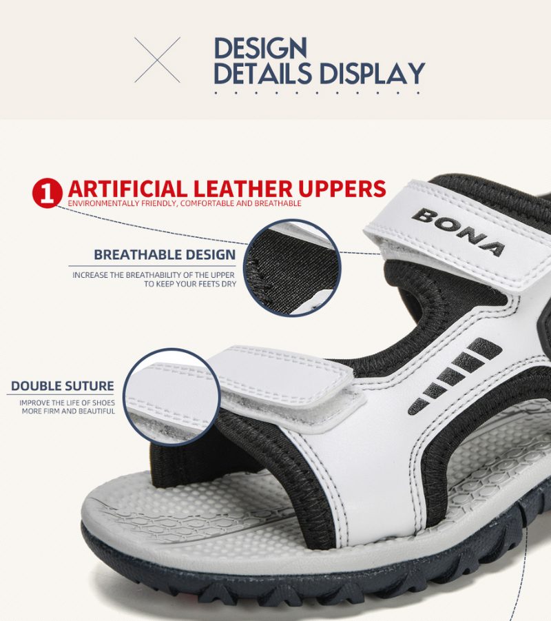 Shomuro Unisex Modesandal Til Børn - Marineblå