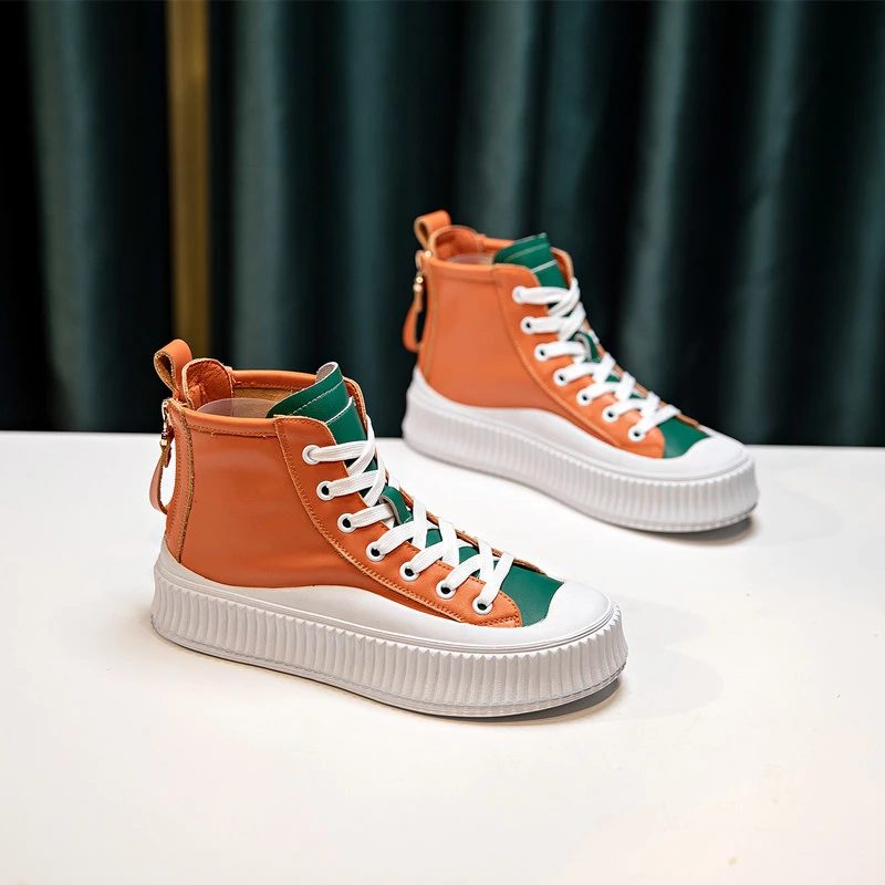 Silvana Ankelsneaker Til Kvinder - Orange