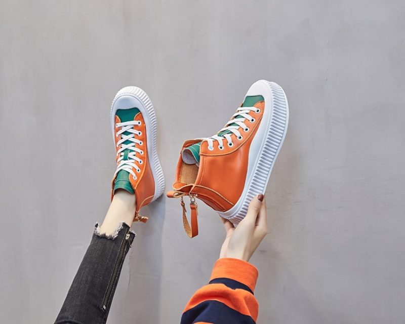 Silvana Ankelsneaker Til Kvinder - Orange
