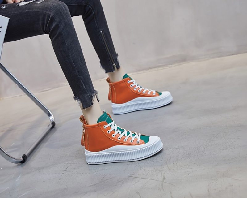 Silvana Ankelsneaker Til Kvinder - Orange