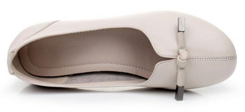 Silvia Pump-sko I Læder Til Kvinder - Beige