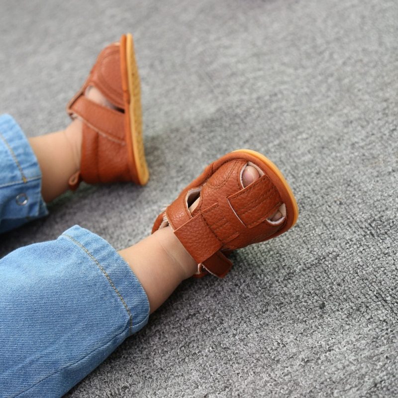 Silvian Unisex Afslappet Børnesandaler - Brun