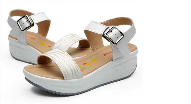 Sintia Dame Wedges Sko Platform Sandaler - Gul