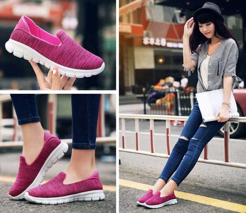 Skyters Slip-on Sko Til Kvinder - Rosa