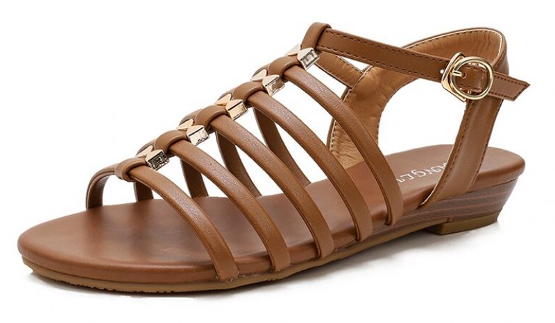 Solvey Roman Beach Sandal Til Kvinder - Brun