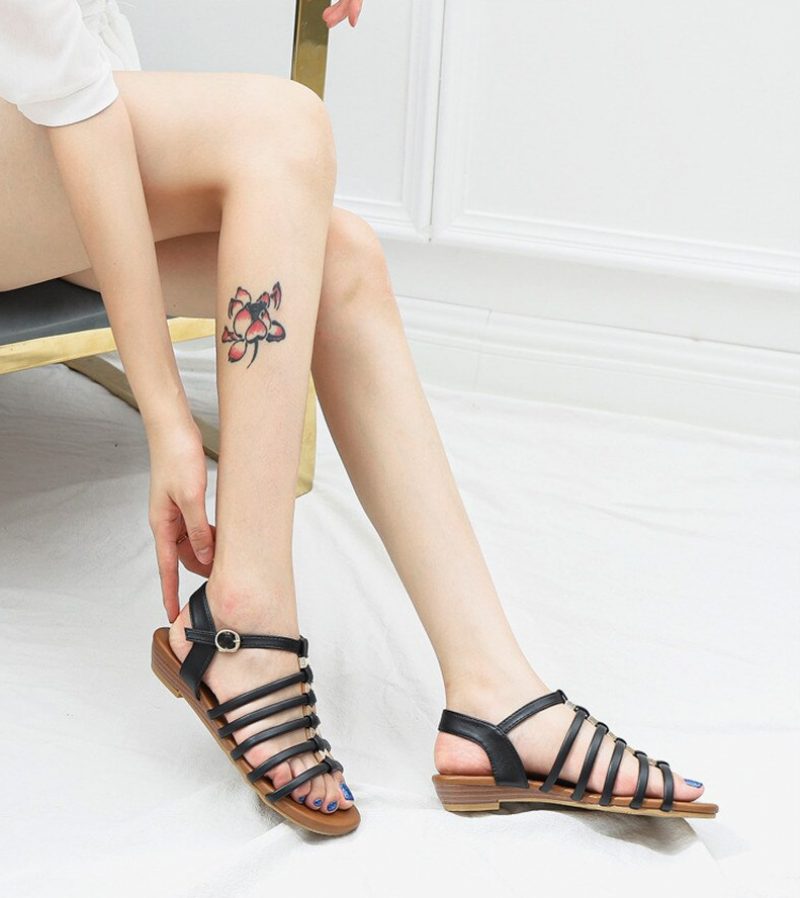 Solvey Roman Beach Sandal Til Kvinder - Brun