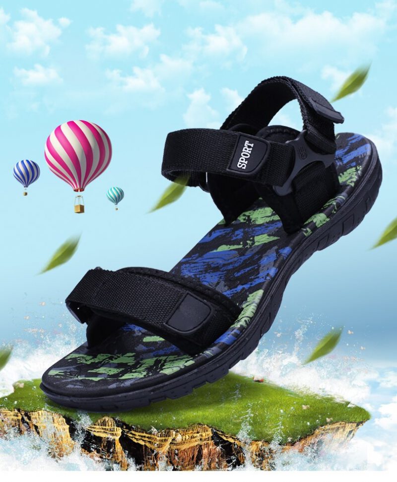Søm Udendørs Sandaler Til Mænd - Blå
