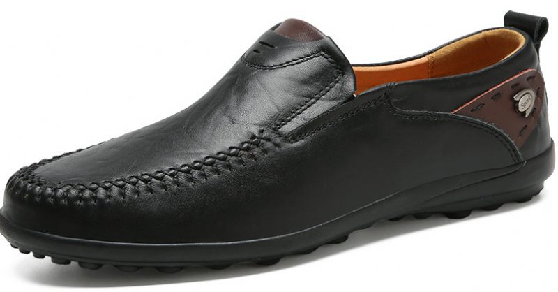 Spike Loafers Til Mænd Fritidssko - Sort