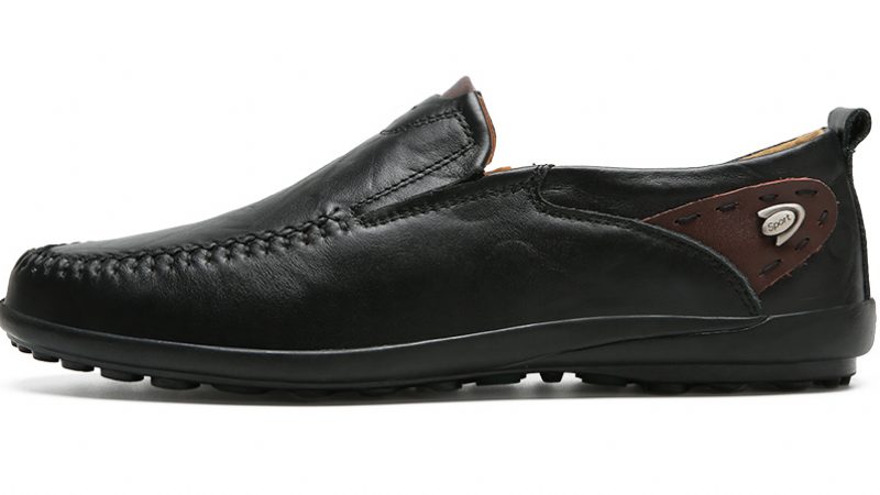 Spike Loafers Til Mænd Fritidssko - Sort