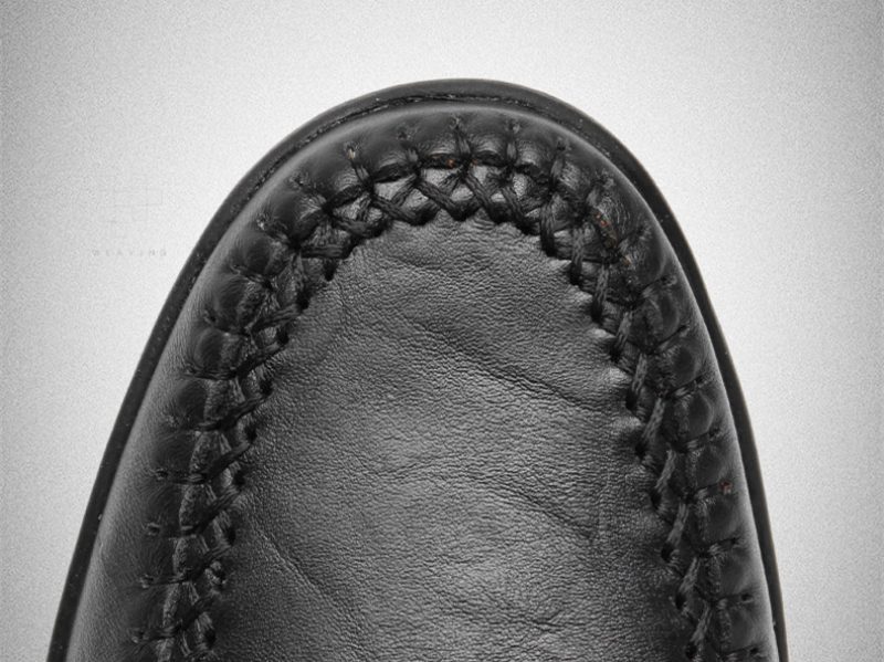 Spike Loafers Til Mænd Fritidssko - Sort