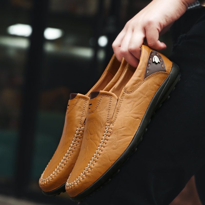 Spike Loafers Til Mænd Fritidssko - Sort
