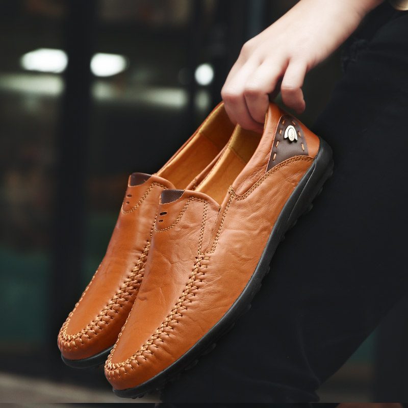 Spike Loafers Til Mænd Fritidssko - Sort
