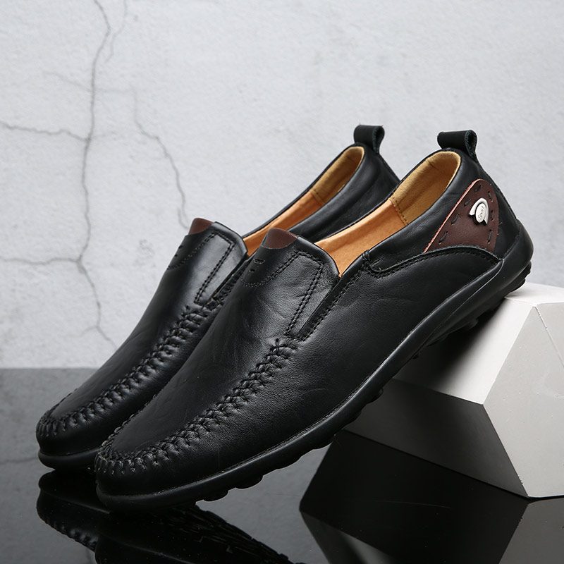 Spike Loafers Til Mænd Fritidssko - Sort