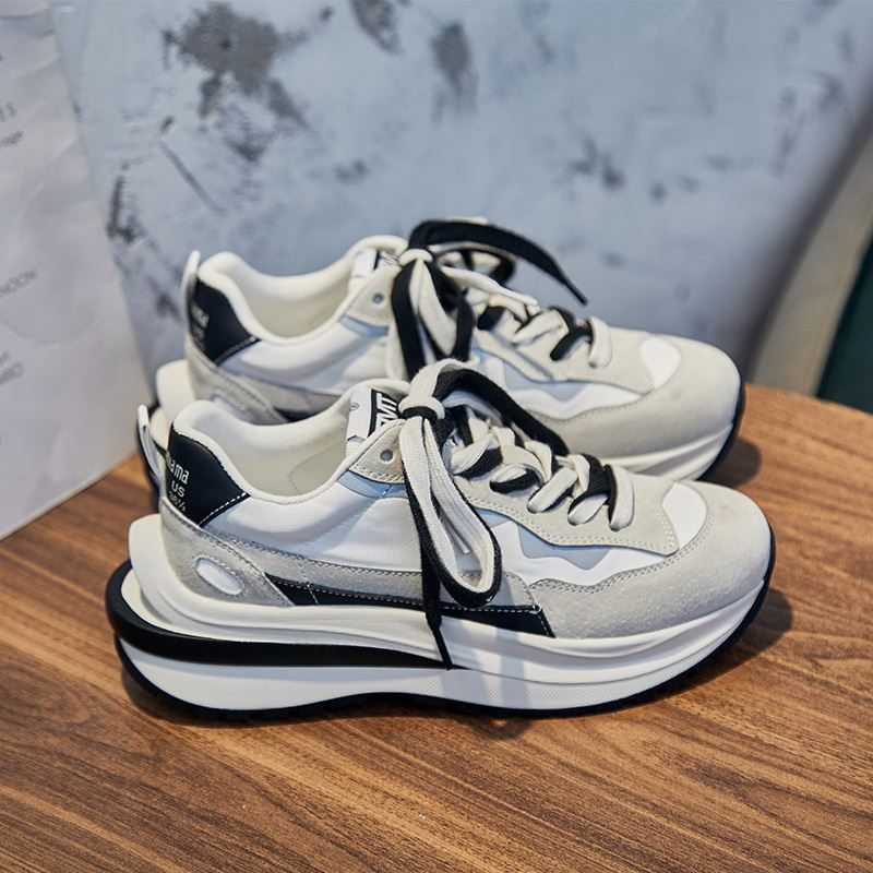 Stærk Sneaker I Læder Til Kvinder - Beige