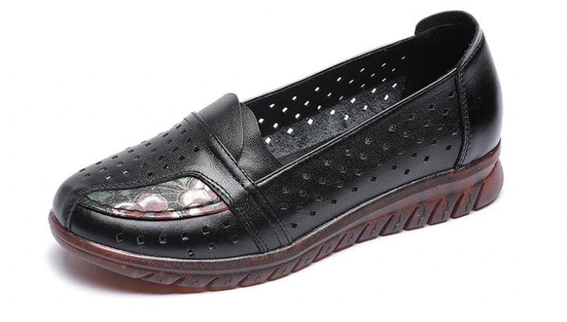 Stella Slip On Sko I Ægte Læder Til Kvinder - Sort