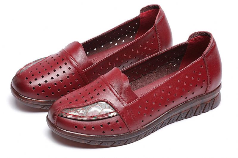 Stella Slip On Sko I Ægte Læder Til Kvinder - Sort