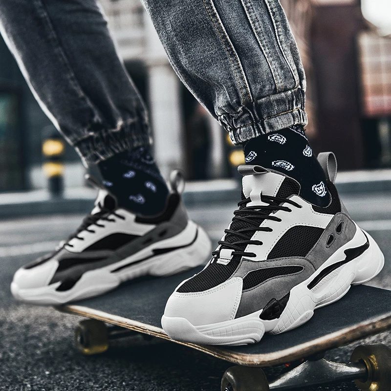 Stjerne Skateboardsko Til Mænd - Hvid