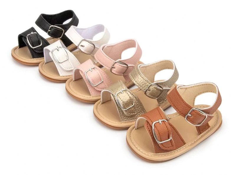 Stormi Babypigers Afslappede Sandal - Kaffe 1
