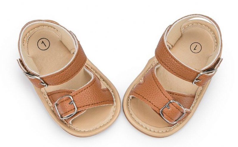 Stormi Babypigers Afslappede Sandal - Kaffe 1