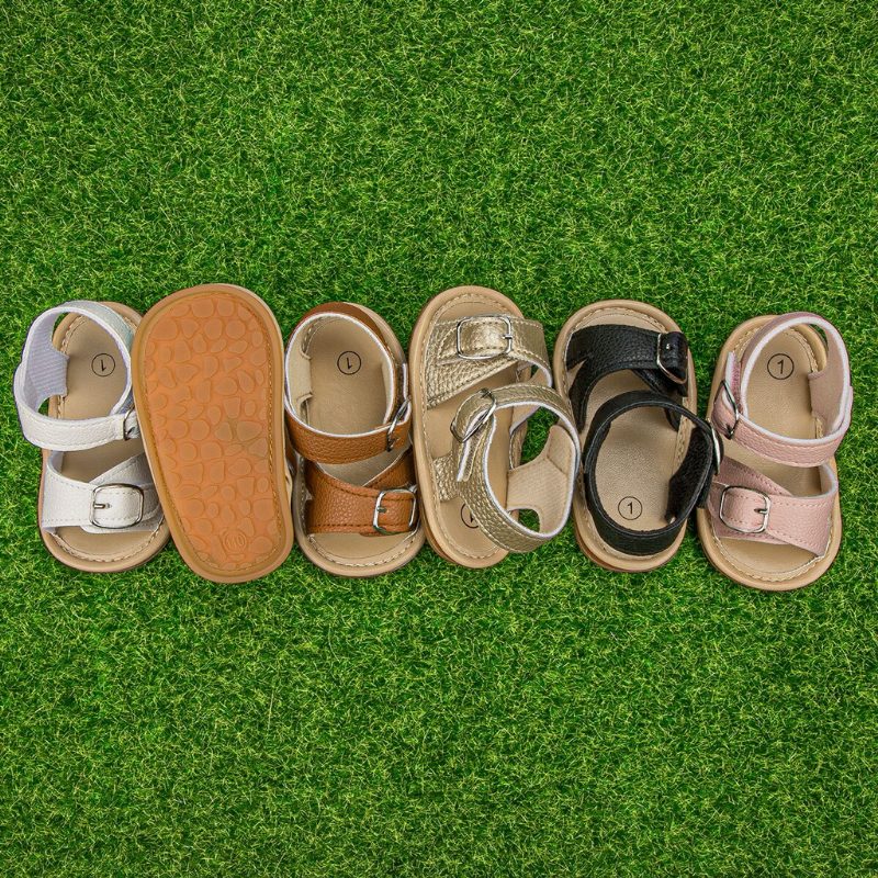 Stormi Babypigers Afslappede Sandal - Kaffe 1