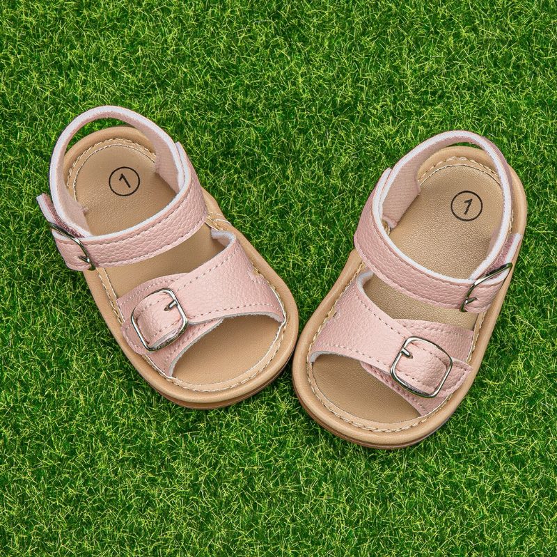Stormi Babypigers Afslappede Sandal - Kaffe 1