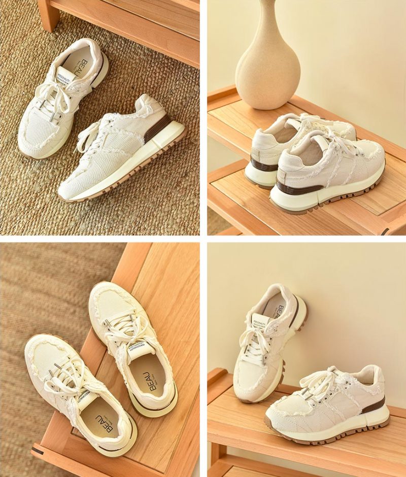 Suad Damesneaker - Beige