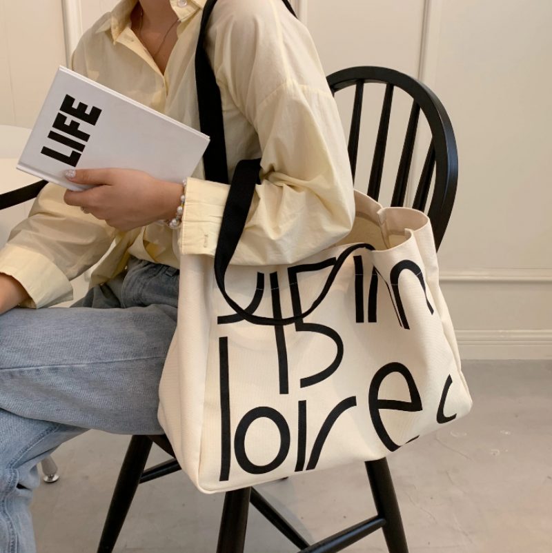 Telly Stor Skuldertaske Til Kvinder - Beige