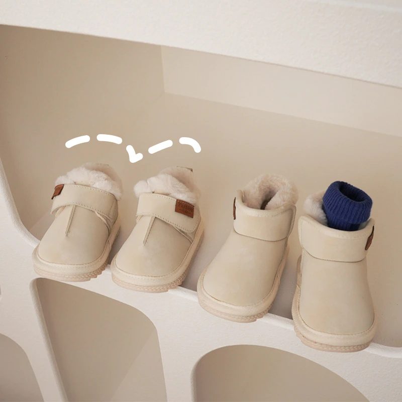 Timmy Baby Drenge Snestøvle - Beige Pels