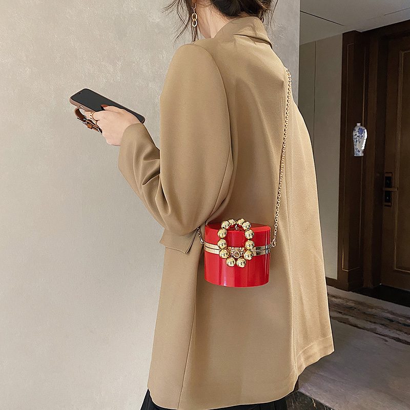 Timon Mini Skuldertaske Til Kvinder - Beige