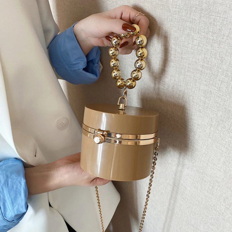 Timon Mini Skuldertaske Til Kvinder - Beige