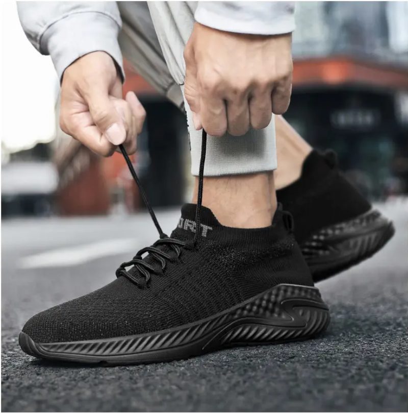 Timy Unisex Løbesneaker - Sort Hvid