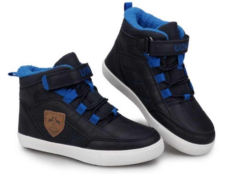 Tobias Drenge Afslappet Sneaker - Sort pels