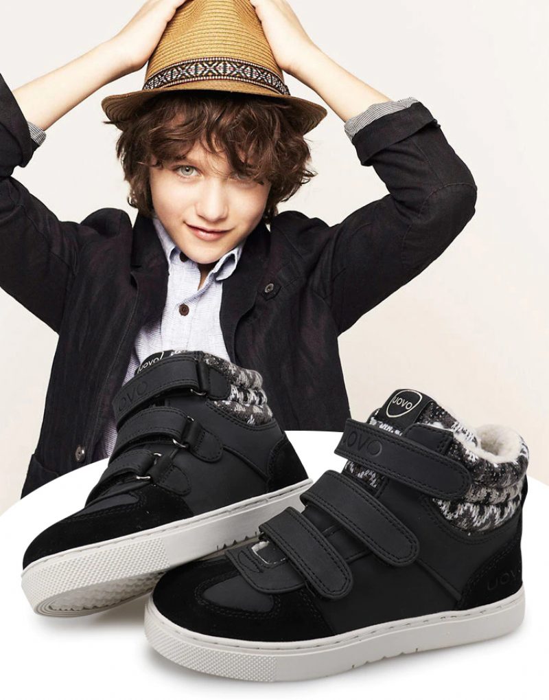 Torrez Unisex Varme Sneaker Til Børn - Sort Pels