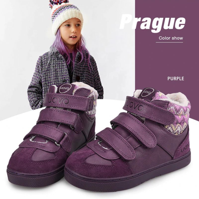 Torrez Unisex Varme Sneaker Til Børn - Sort Pels