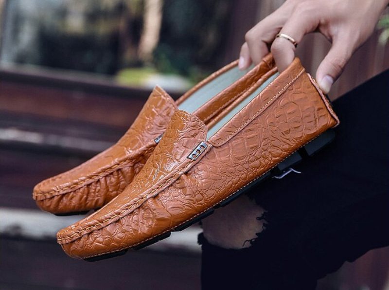 Travis Loafers Sko Til Mænd - Orange