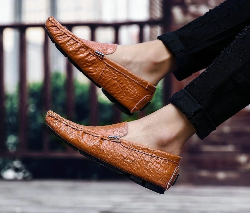 Travis Loafers Sko Til Mænd - Orange
