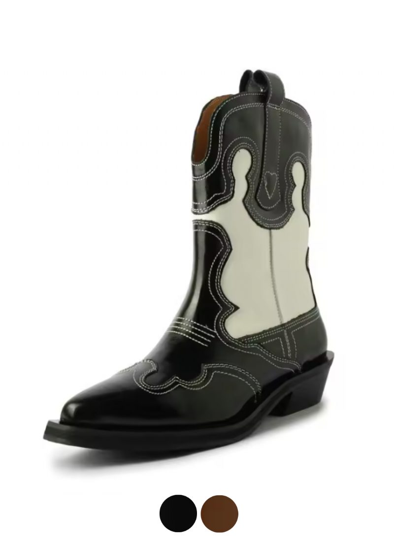 Triana Læder Mid-calf Western Støvler