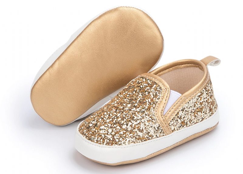 Trina Baby Piger Loafers Fritidssko - Guld