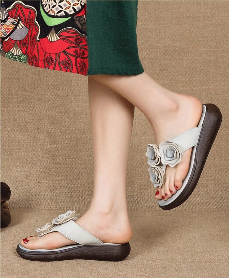Trina Flad Sandal Til Kvinder - Brun