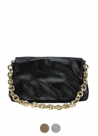 Tulia Dame Kæde Læder Luxury Designer Crossbody Håndtaske