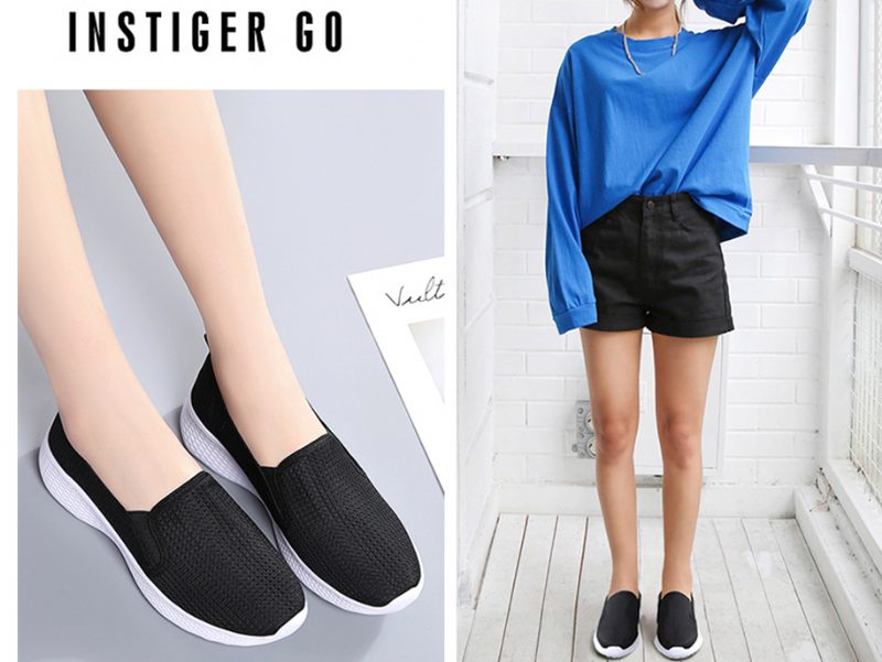 Umai Blå Slip-on Sko Til Kvinder - Marineblå