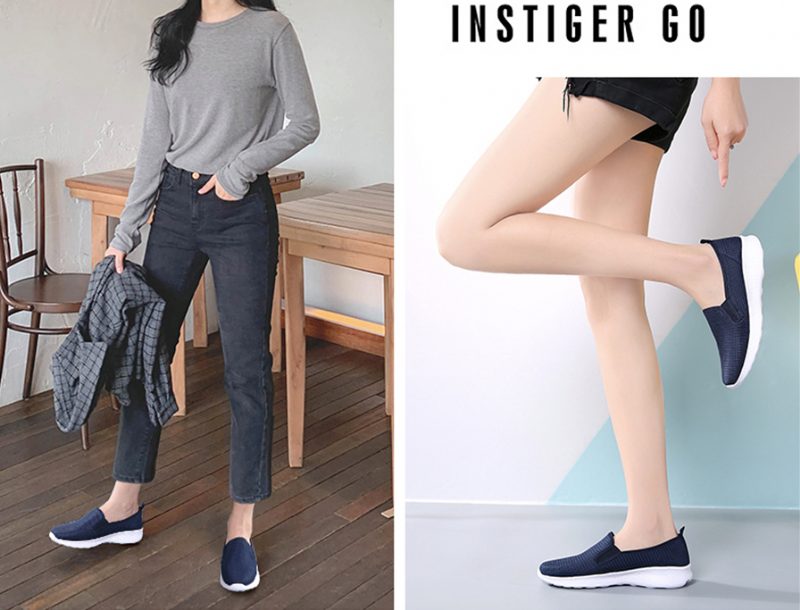 Umai Blå Slip-on Sko Til Kvinder - Marineblå