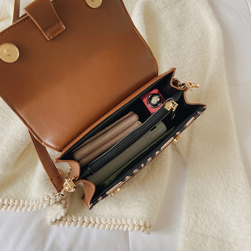 Urrieta Læderflap Crossbody Håndtaske Til Kvinder - Brun