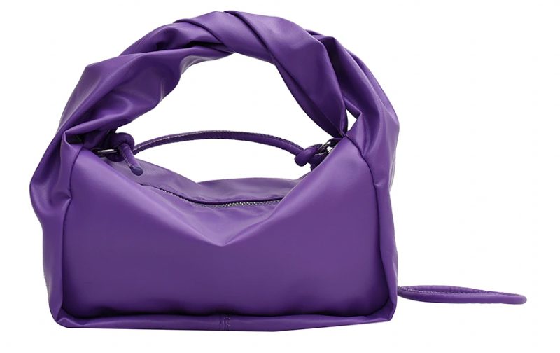 Valdes Small Crossbody-håndtaske I Læder Til Kvinder - Lilla