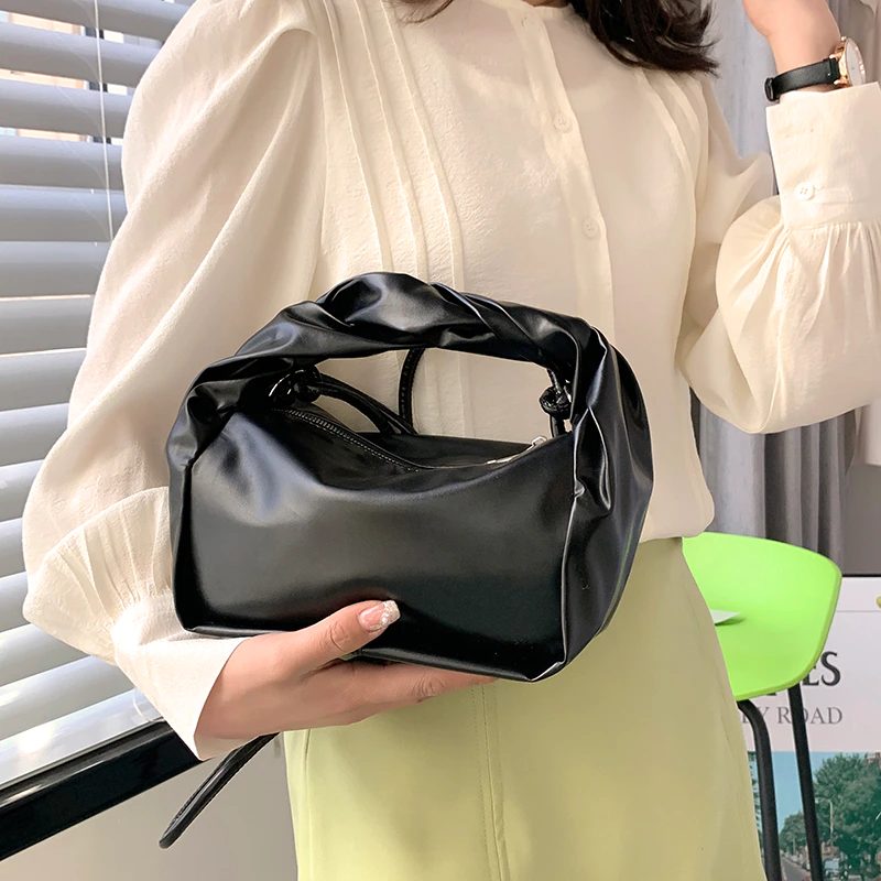 Valdes Small Crossbody-håndtaske I Læder Til Kvinder - Lilla