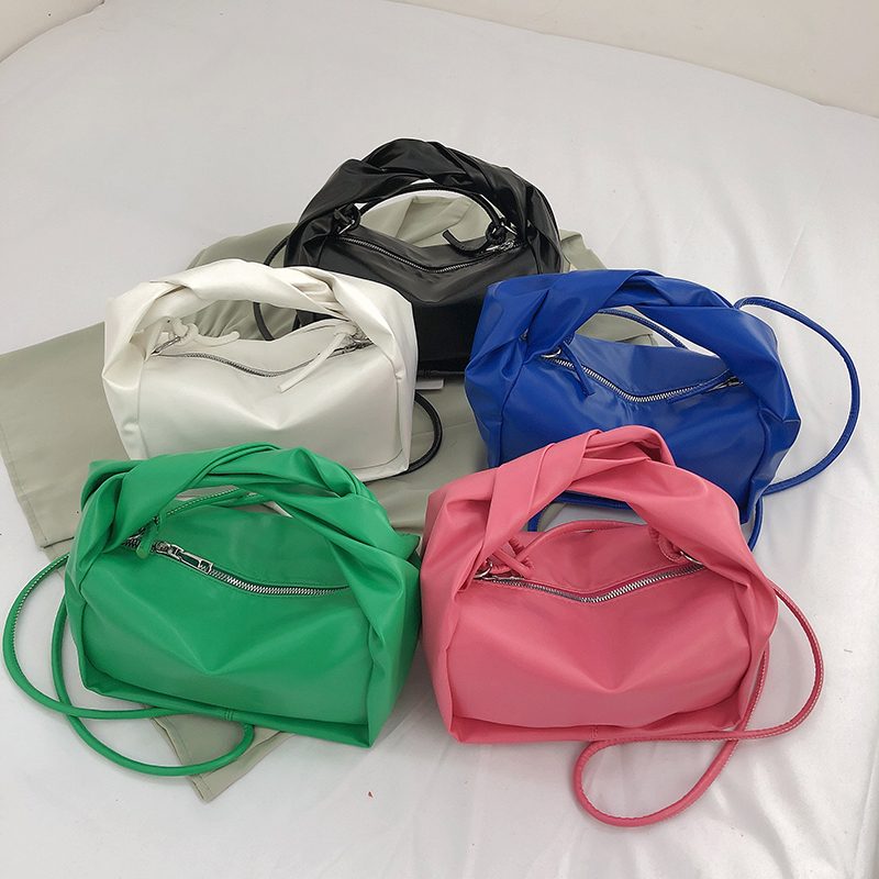 Valdes Small Crossbody-håndtaske I Læder Til Kvinder - Lilla