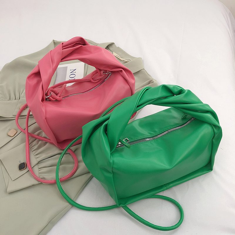 Valdes Small Crossbody-håndtaske I Læder Til Kvinder - Lilla