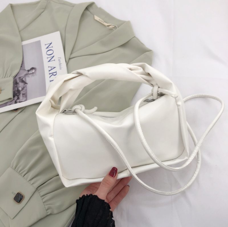 Valdes Small Crossbody-håndtaske I Læder Til Kvinder - Lilla
